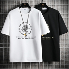 TK28163-P25春夏季七分袖t恤男大码五分袖男短袖中袖网格挂拍，男装T恤，电商A040A