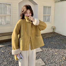 现货羊羔毛外套配包包2C117-1826P205K308，女装短外套，2C117