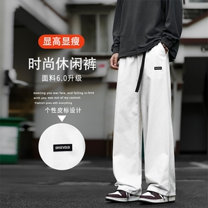 日系纯棉裤子宽松直筒阔腿垂感休闲长裤K661-特批-4079图片
