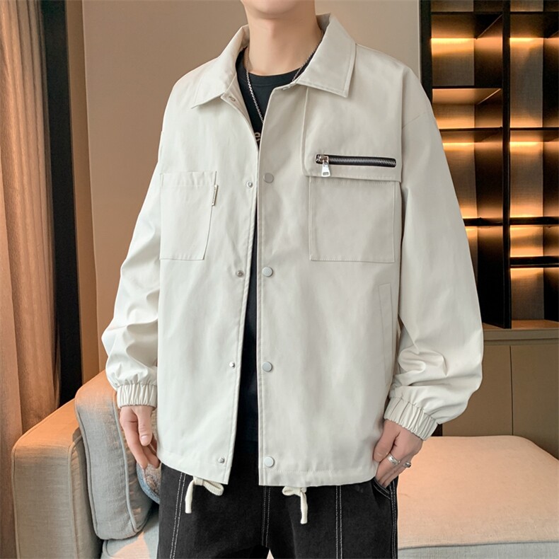 男士外套夹克工装2024新款男生潮牌冲锋衣服JK171-P78,男装夹克,星座308B-2