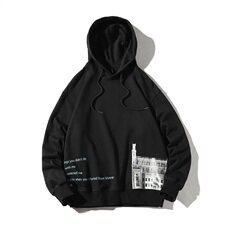 【】A003-HW3070-P50秋装新款欧派城堡印花连帽卫衣木木1，男装卫衣，电商A003