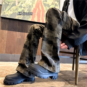 XZ616 秋冬重磅工装设计感双线迷彩休闲长裤 TY1142 P75控98图片