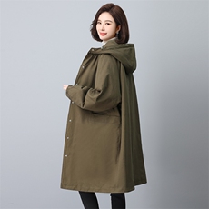 中长款宽松大码显瘦棉衣XOG1600，女装棉衣/棉服，希欧阁
