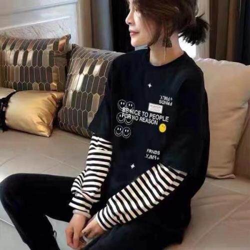 春款上新假两件T，女装，一杭