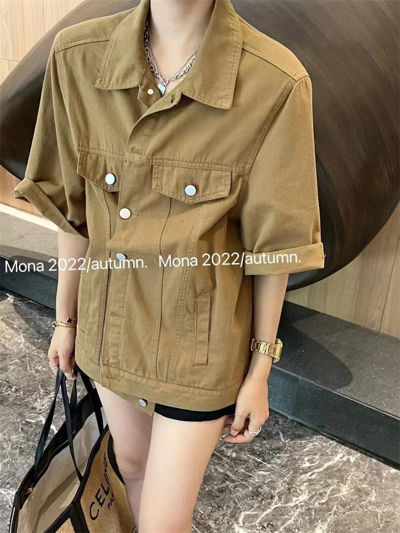 彩色牛仔小外套，其它，肆尔