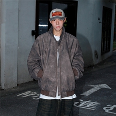 2026港风面料基布聚酯纤维PU皮衣大码M-5XL男JK77867P90控148，男装皮衣，星座227-7