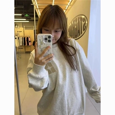 5336-P42原版做工食毛华棉复合牛奶丝宽松休闲卫衣薄款，女装卫衣/绒衫，星座617A-2