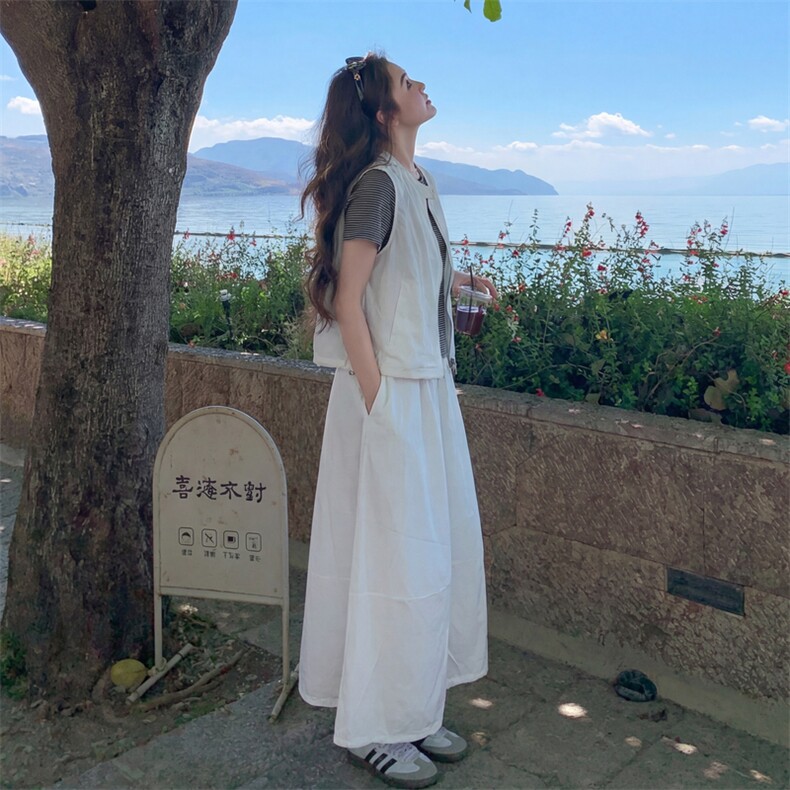 现货夏季马甲套裙三件套p175-k255,女装套装/套裙,丝露怡语