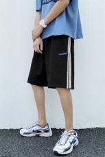 2023夏季新款港风大码两道杠运动短裤半边M-5XHK20182-P40，男装休闲裤，电商A022