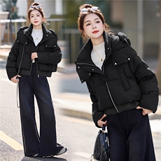 新年时尚红短款羽绒服女2026冬季新款毛领小个子保暖羽绒洋气外套，女装羽绒服，意芙