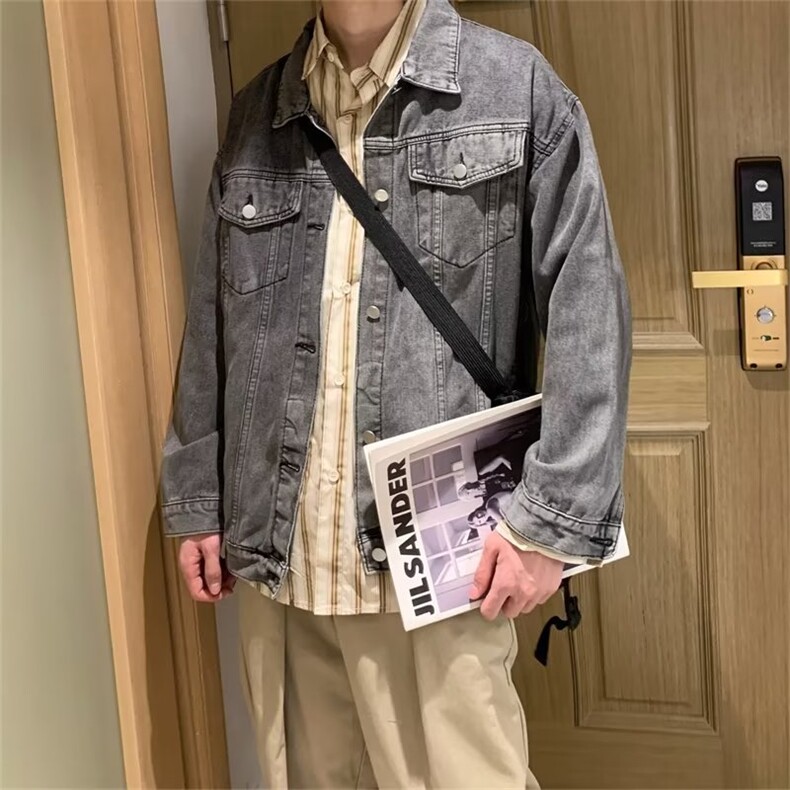 男春季新款长袖夹克外套GT087P60图片