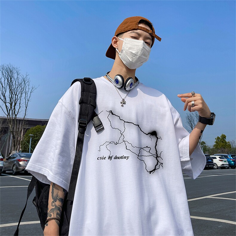 量大优供视频220克美式短袖t恤T2910得物直播有280克品质,男装T恤,电商A486