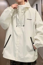 14春季新款户外夹克男港风复古连帽冲锋衣外套J96P78，男装夹克，电商A157