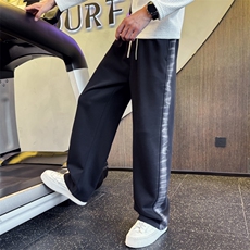 B340K025P6898店主风小伙风痞帅水洗条纹休闲裤卫裤，男装休闲裤，电商B340