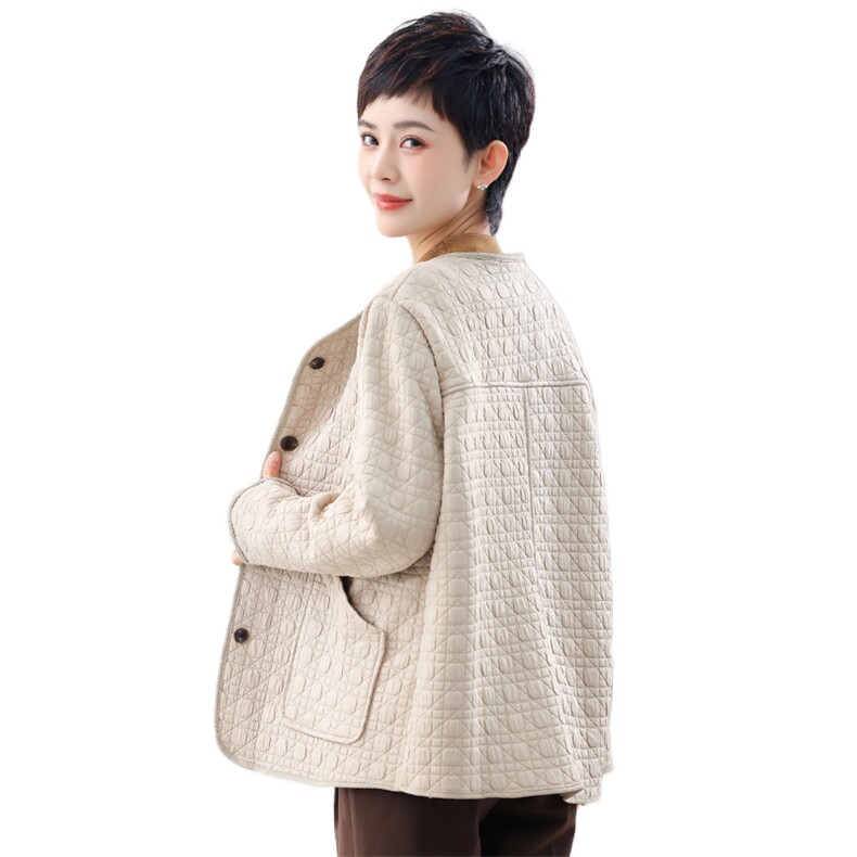 时尚女装冬季加绒加厚保暖外套显瘦修身短款棉服,女装短外套,余墨