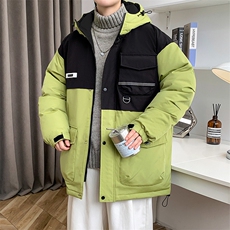 冬上新加棉加厚棉服港风个性连帽棉衣外套男女8323-P125控价168，男装棉衣，电商A441-1