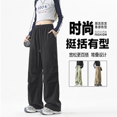 美式时尚潮牌户外工装裤秋季新款宽松休闲运动裤1210-特批-32，男装工装外套，星座718-1