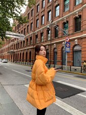 [现货]糖果色抽绳羽绒服，女装羽绒服，名依人