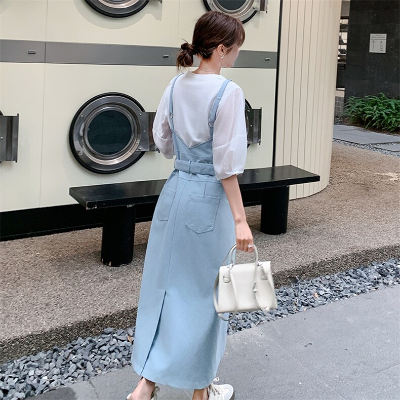新款2025年夏季两件套背带裙P165K239,女装套装/套裙,浙宝220A