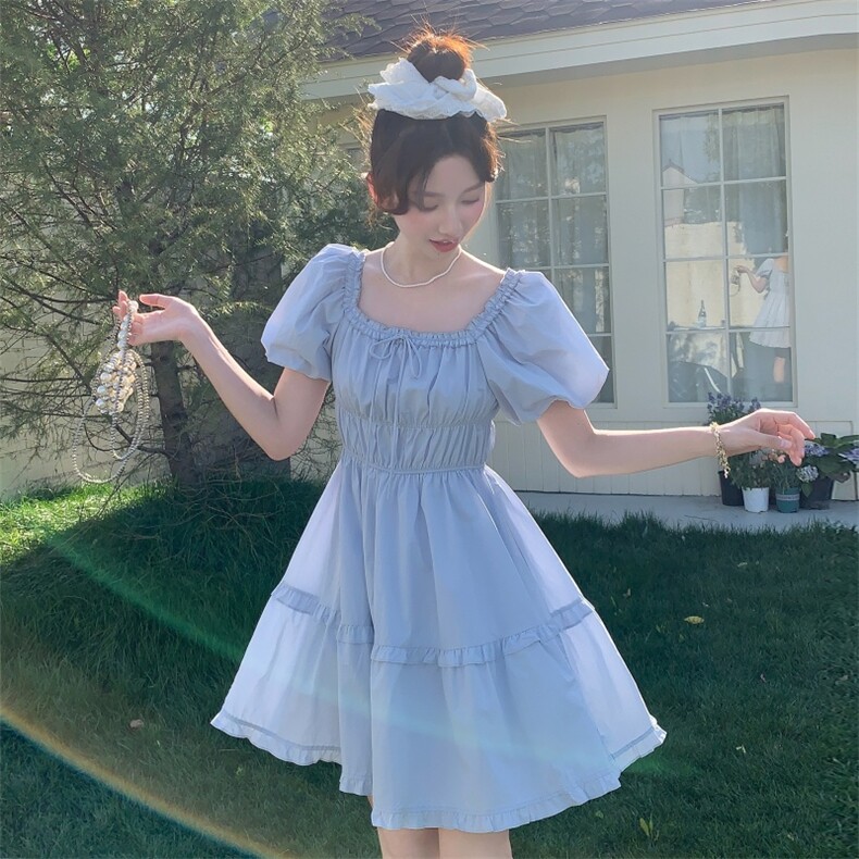 连衣裙女夏季2025新款收腰显瘦气质高端小个子夏天裙子女装潮,女装连衣裙,莘蕾