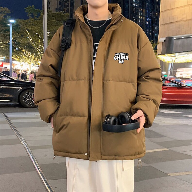 简约潮流原宿流行慵懒文艺日系新款时尚百搭高质量防水棉服气质，男装棉衣，星座1210-1