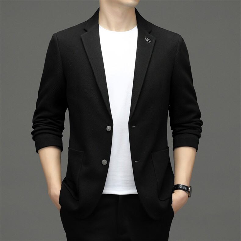 M23088-69钱塘2020-2中年男士西装外套商务休闲长袖纯色外衣P270,男装西服,钱塘207-2