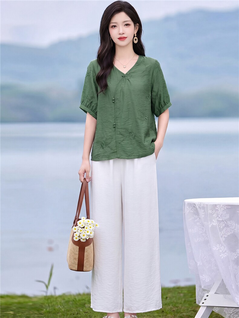 现货秒发新中式复古套装,女装套装/套裙,韩蔻秀