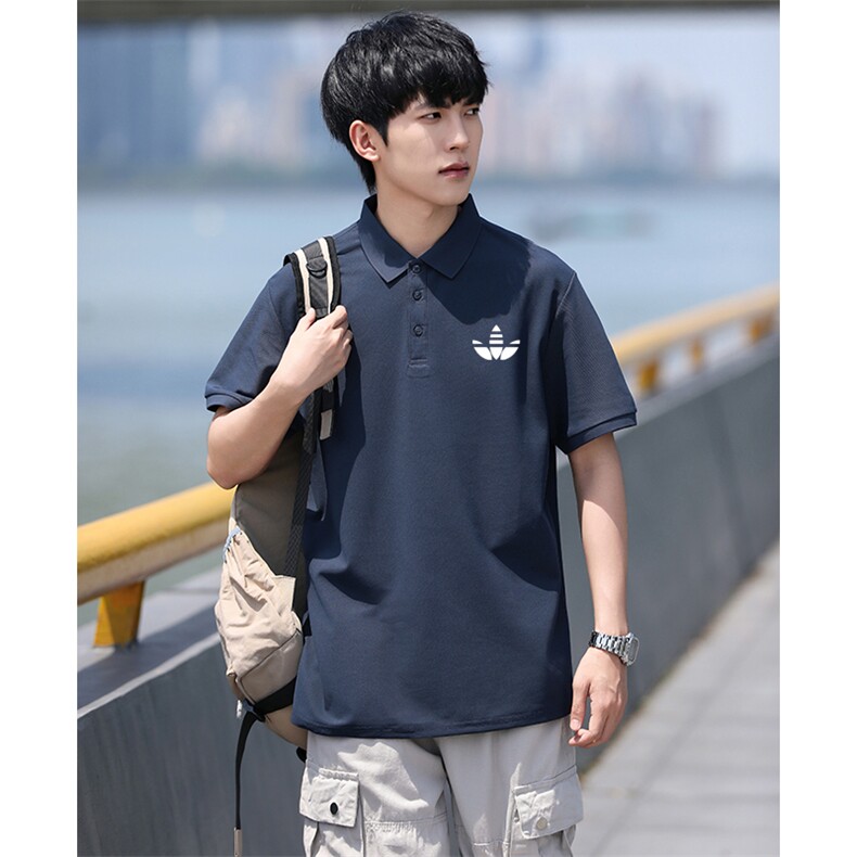 P33短袖男夏季新款字母潮流半袖上衣休闲透气高级翻领polo衫T恤衫，男装T恤，星座115A(原星座507）