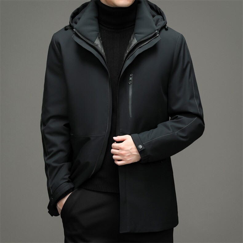 BZW2169钱塘2020-3冬季羽绒服白鸭绒防寒保暖外套加厚P295,男装羽绒服,钱塘207-3