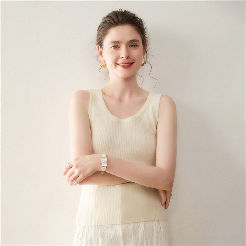 2025年秋季套头常规百搭时尚百搭通勤休闲吊带，女装背心吊带，溪贝羊绒