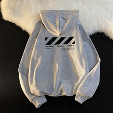 WY2128-P35加绒款-P40纯棉连帽卫衣男大码运动帽衫宽松薄外套男，男装卫衣，电商A040