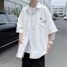 短袖衬衫春款男港风潮流H11P28，男装衬衫，星座1116-2