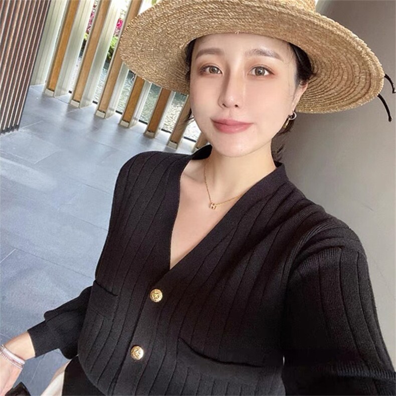 时尚百搭女士羊毛衫V领宽松显瘦开衫外套,女装羊毛衫,泰沅羊绒