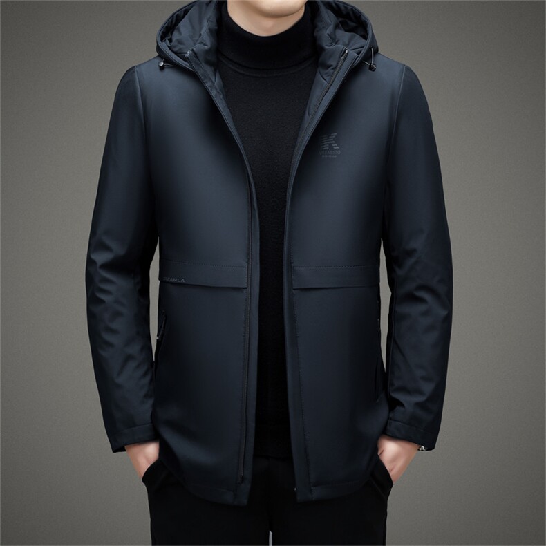 BAMJ-8903钱塘2020-2中年男士冬季厚款商务休闲连帽羽绒服P200,男装羽绒服,钱塘207-2