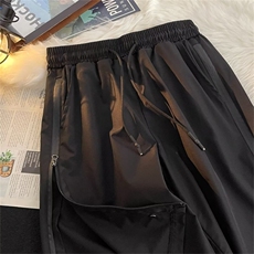 机能工装短裤男夏季美式高街设计感休闲宽松五分冲锋裤D9035-P33，男装牛仔裤，星座1008-1