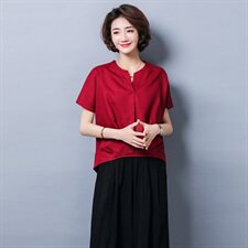 直筒2021年夏季时尚百搭套头连帽T恤短袖短款纯色，女装T恤，独衣靓