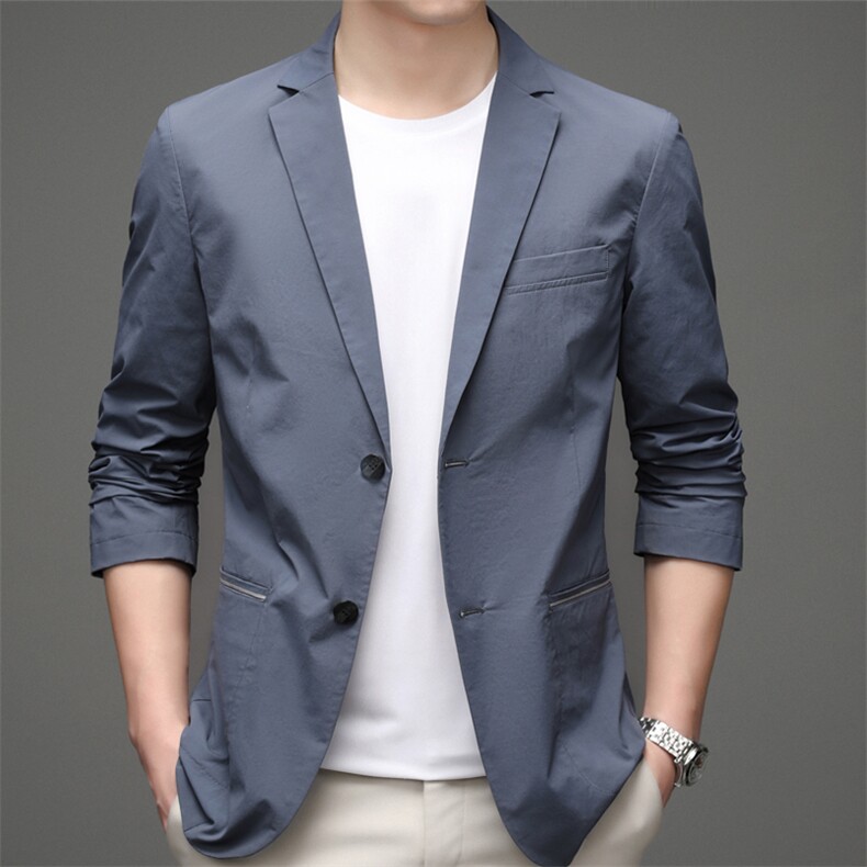 春秋季商务休闲西服男2023秋装便西外套中年男士新款上衣西装,男装西服,电商B212（原钱塘6029）