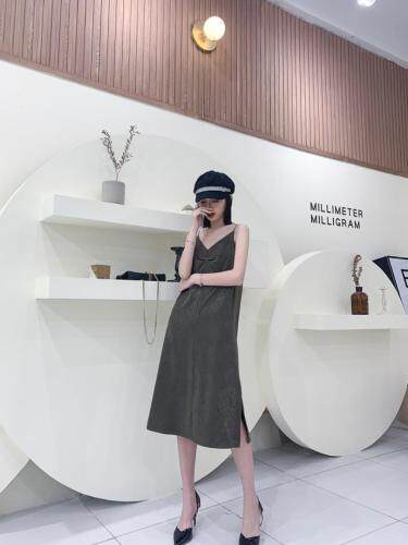 现货，极简轻奢吊带连衣裙，女装背心吊带，SUKEYI 舒可衣