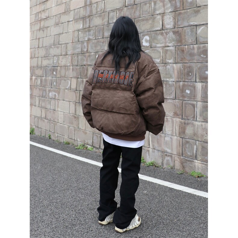 1506-1/MM80301高质量/P89复古美式街头嘻哈PU皮加厚棉服男女,男装棉衣,星座1506-1