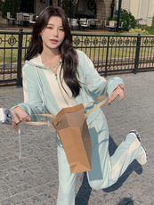 春现-时尚撞色运动风休闲卫衣套装B190-2819-P165-K228，女装套装/套裙，2B190