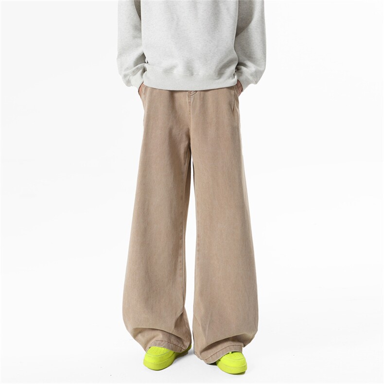 809B!新春现货美式弯刀设计感宽松牛仔裤809B-NK22-P48,男装牛仔裤,星座809B（原星座805）