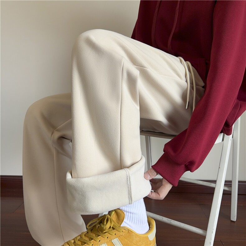 加绒加厚cleanfit弯刀微喇卫裤红地板XZ604-K115JR-特P40控78,男装休闲裤,星座604