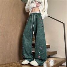 XZ616春季重磅新款扎染美式趣味刺绣休闲长裤K26002特P35，男装休闲裤，星座512A（原616）