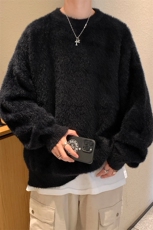 ！2023冬季新款男士貂毛圆领毛衣加厚保暖针织衫M2302特P48，男装针织衫/毛衣，电商B220