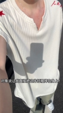 XZ809A/SSS03/特P24/控48美式V领坎肩万针绣花背心T恤，男装背心/马甲，星座809A(原222-1)