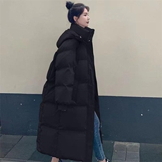 加绒加厚冬男女中长款连帽棉衣单排扣拉链保暖棉服外套MY144P85，男装棉衣，星座1013-1