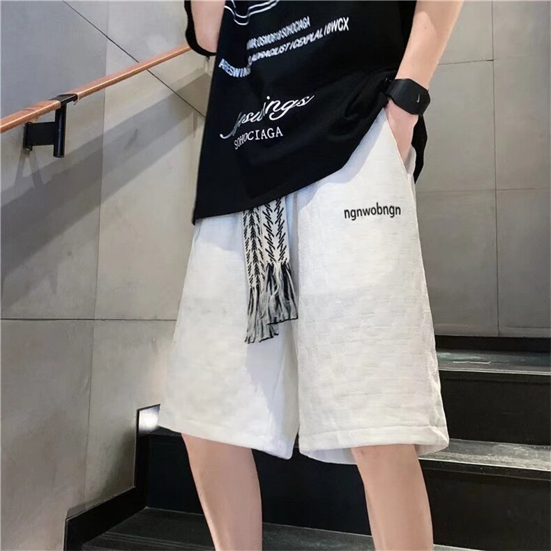 2022夏季新款韩版宽松直筒五分裤港风百搭休闲运动裤K3267-P34,男装休闲裤,星座512-2