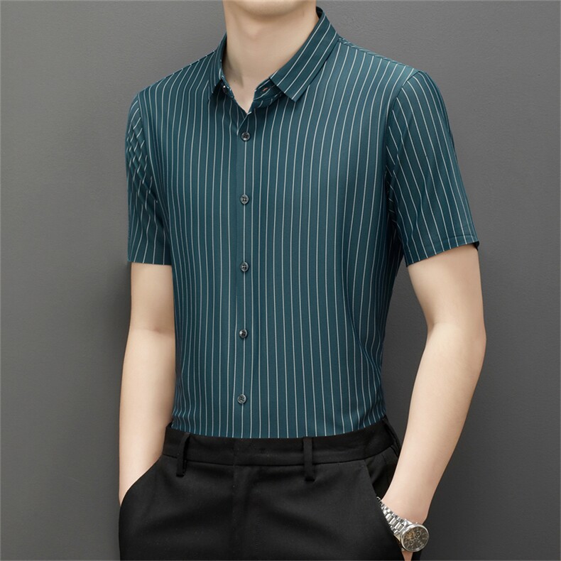 YLBL317限价122元男式2023夏季新款衬衫男短袖休闲衬衣P78，男装衬衫，电商B360
