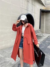 春装风衣，女装风衣，慕亿