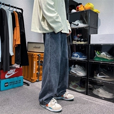 美式oversize裤子潮男牛仔裤男直筒宽松拖地阔腿A080-9280-P35，男装牛仔裤，电商A080